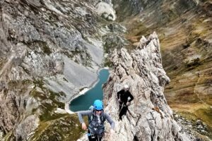 stage escalade grande voie arêtes de la Bruyère